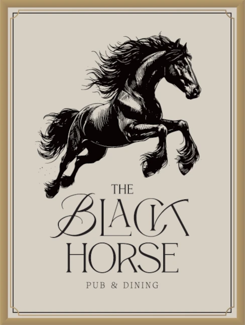 The Black Horse Foxton Reopening - New Logo